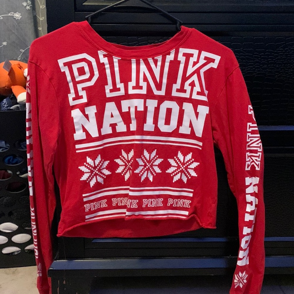 Pink long sleeve shirt